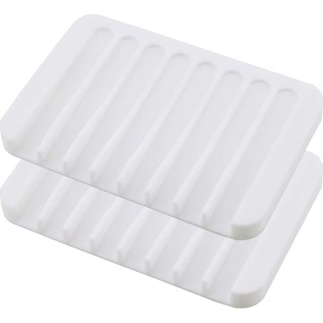 Lot 2 porte-savon silicone antidérapant salle de bain douche cuisine (1/5)