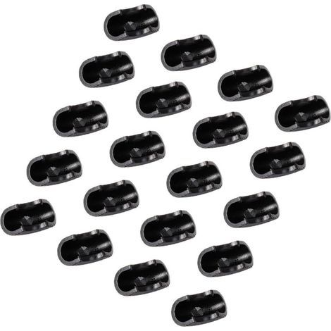20 Stück U-förmige Tischgleiter aus Gummi für Schmiedeeisenmöbel, rutschfeste Bodenschoner für Stühle, Hocker und Tische (1/5)