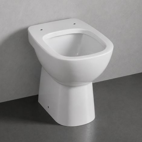 Vaso tradizionale scarico a pavimento bianco Gemma 2 di Dolomite (1/5)
