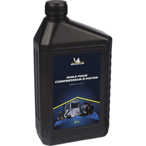 Michelin Olio Lubrificante per Compressore a Pistoni, Olio Idraulico per Compressori, Fino a 250 Ore di Utilizzo, Grado di Viscosità ISO VG 100, Bottiglia da 2L (1/2)