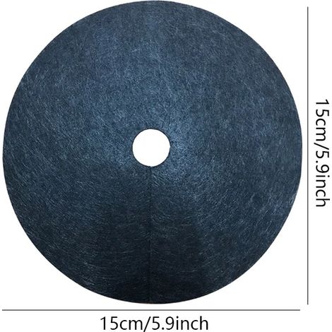 (15 cm) Nouvelle toile de protection pour arbres, toile de paillis écologique, anneau de paillis rond, barrière anti-mauvaises herbes, couverture pour plantes pour jardins intérieurs et extérieurs (1/4)