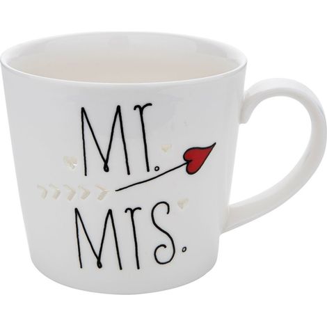 Taza de cerámica para café y té Florina Sr./Sra. 580 ml (1/3)
