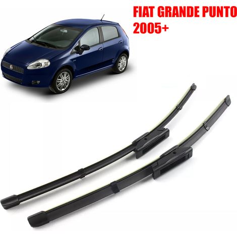 DISCORAMA® KIT 2 SPAZZOLE TERGICRISTALLO ANTERIORE FIAT GRANDE PUNTO DAL 2005 380MM+650MM (1/5)