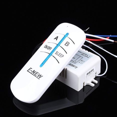 Fernbedienungsschalter für LED-Leuchten, Mini-2-Wege-Ein/Aus-Dimmer 180–240 V, kabellos, für einfarbige LED-Streifen (1/5)