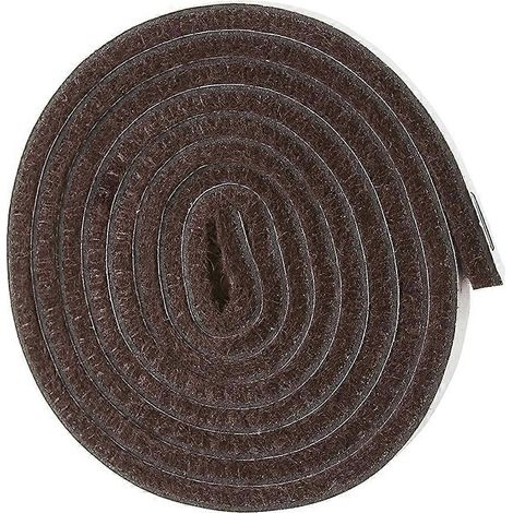 Rouleau de bande de feutre autocollante haute résistance pour surfaces dures (1,27 cm x 1524 cm), marron (1/5)