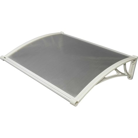 Marquise Polycarbonate Blanche Profilés U 80 x 100 cm 2,17 kg (1/5)