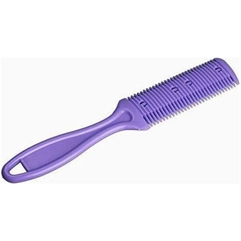 (Violet)Peigne à effiler Violet - Professionnel - Double face - Tondeuse à cheveux