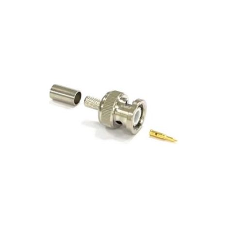 Connecteur coaxial RS PRO Mâle Droit, raccordement A sertir 50O Montage sur câble