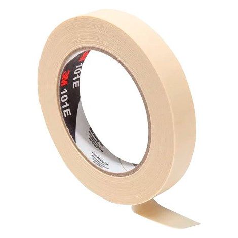 Lot de 9 rubans adhésif de masquage papier crêpé 3M™ 101E, beige, 24 mm x 50 m - Lot de 9