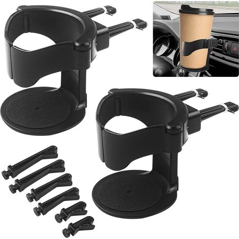 LaBlanc - Portavasos para coche, 2 unidades, soporte universal ajustable para ventilación, soporte para bebidas y café (1/5)