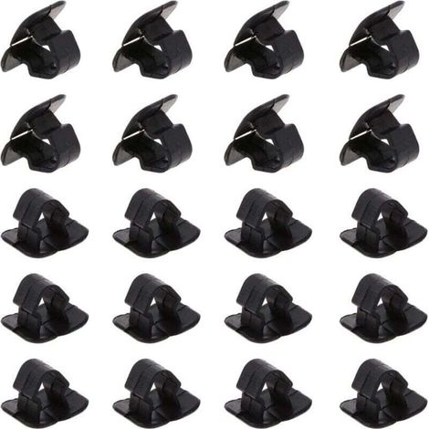 20 PCS Capot de Voiture Isolation Pad Support Clip Auto Capot en Plastique Boucle de Fixation Retenue, Isolation Thermique et Acoustique Disponible (1/4)