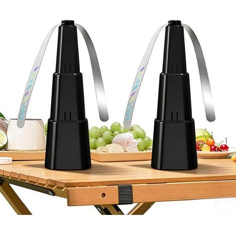 2pcs Répulsif à mouches–Portable,Recharge USB,Bande réfléchissante,Convient aussi bien pour la maison que pour voyages.(noir) (1/5)