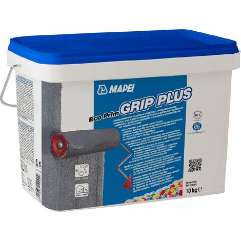 Mapei Eco Prim Grip 10 kg – Primaire d'accrochage universel pour murs et sols avant enduisage et carrelage