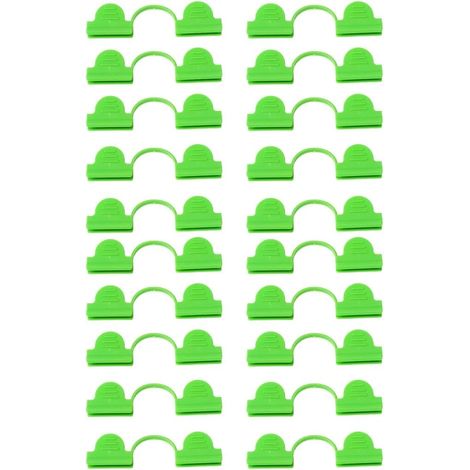 20 pinces de serre robustes en plastique pour la fixation de bâches, de filets d'ombrage et de moustiquaires (4 mm) (1/5)