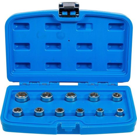 Jeu d Extracteurs de Vis et Écrous 11 pcs - 10 mm (3/8), Métriques - Réparation Facile et Rapide - D-Work