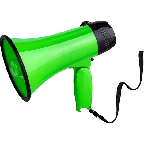 20W mégaphone Bullhorn-13.7cm×21.8cm mégaphone intégré Sirene (1/5)
