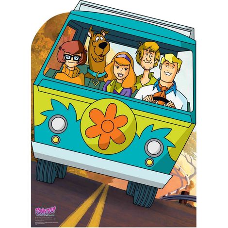 Figurine en carton Passe tête Scooby Doo Mystery Adventures machine Van Hauteur 134 cm (1/5)