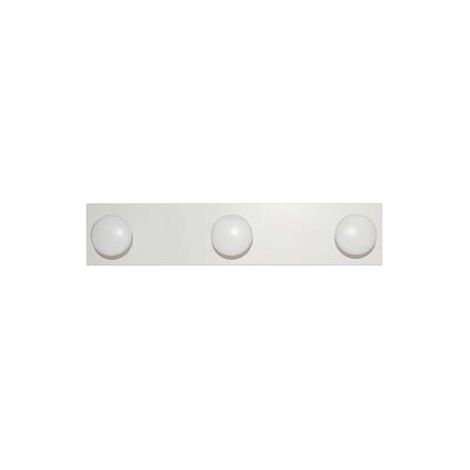 APPENDIABITI IN LEGNO 3 POSTI BIANCO  cm.9x44