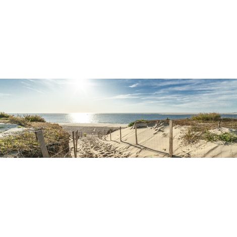 Tableau sur toile dunes 30x97 cm - Impression sur Toile Murale Décorative - Image imprimée en HD sur Toile - Toile sur Châssis en Bois FSC - Fabriqué en France