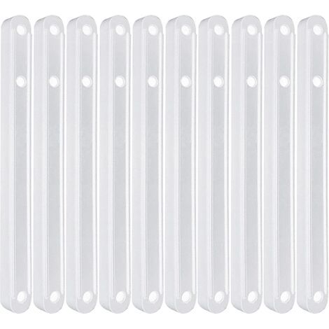 QORVA-Lot de 2 rails de guidage de tiroir, plastique, 180 mm, organiseur de meubles