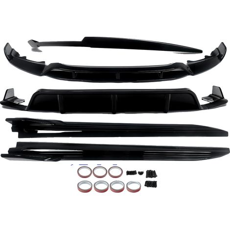 Kit de carrocería, faro delantero, difusor trasero, negro brillante. (1/2)