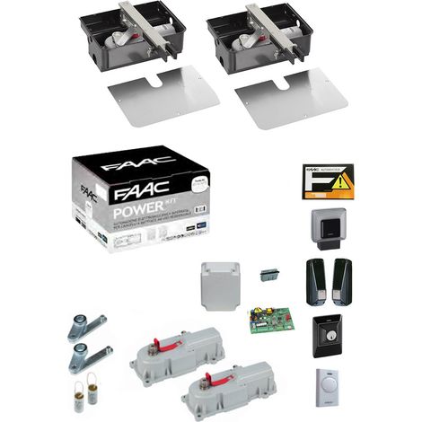 FAAC POWER KIT 770n 230v Con Casse Automazione Cancello Anta Battente Interrato