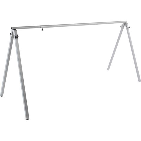 ANDRYS – Espositore Porta Biciclette Smontabile e Regolabile, in Acciaio Verniciato di Colore Grigio, 200/300 x 80 x 100 cm, 8 Posti