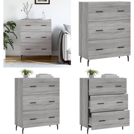 Sideboard Grau Sonoma 69,5x34x90 cm Holzwerkstoff - Sideboard - Sideboards - Home & Living (1/5)