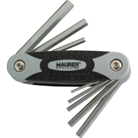 CHIAVI ESAGON.MASCHIO IN SERIE MAURER PLUS 8PZ PIEGHEV. - CF. BLISTER