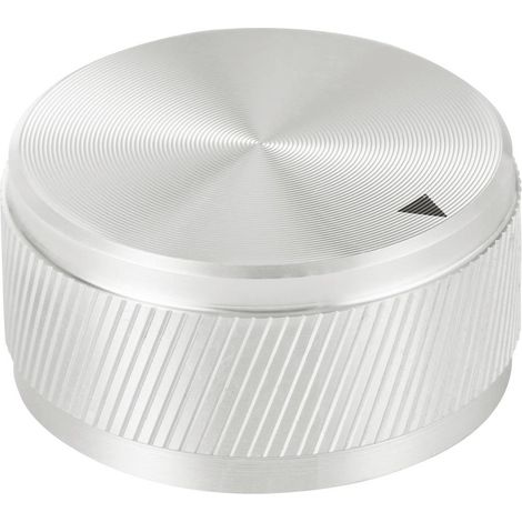 TRU COMPONENTS TC-11613824 Manopola rotativa Con puntatore Argento (Ø x A) 34 mm x 17 mm Alluminio 1 pz. (1/4)