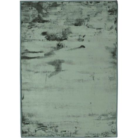 Tapis shaggy extra-doux effet velours vert foncé 160x230 – Envers antidérapant – Lavable en machine – 100% polyester – Thedecofactory (1/6)