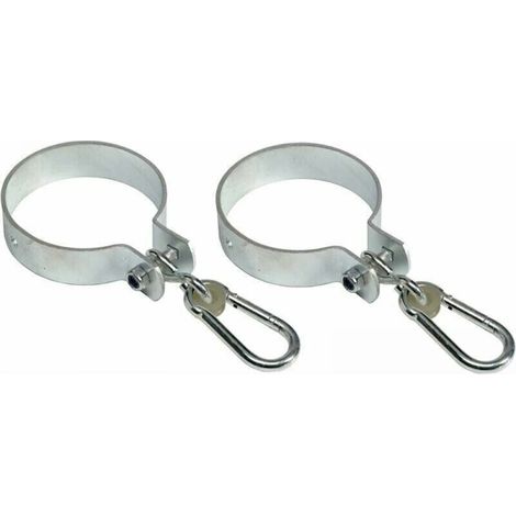 2er Set Schaukelhaken mit Karabinerhaken für Rundbalken Ø 10 cm FLITI