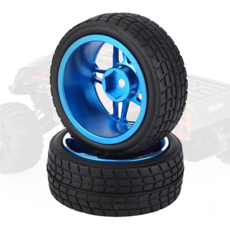 Pneus RC - Caoutchouc Éponge Haute Résilience - Pour Voiture RC 1/10 Sur Route - Diamètre 67 mm - 2 Pièces (1/5)