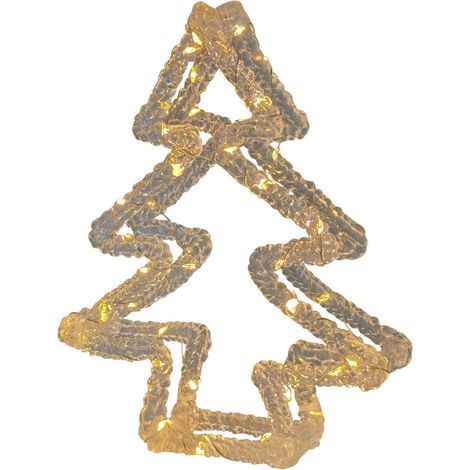 TrendLine LED Tannenbaum Acryl batteriebetrieben 16 x 20 cm 40 LED