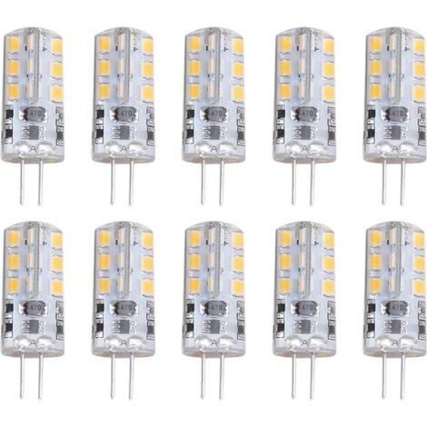 YMYNY 10 pièces G4 LED ampoule 1.5W DC12V blanc chaud 3000K 110LM Bi broches amp (1/5)