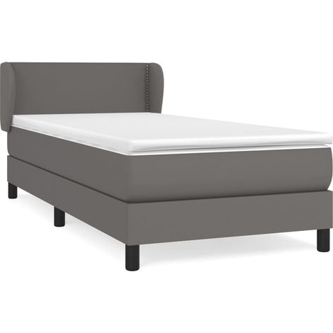 Maison Exclusive - Boxspringbett mit Matratze Grau 100x200 cm Kun