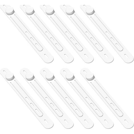Silicone adjustable and elastic cable ties with buckle design,