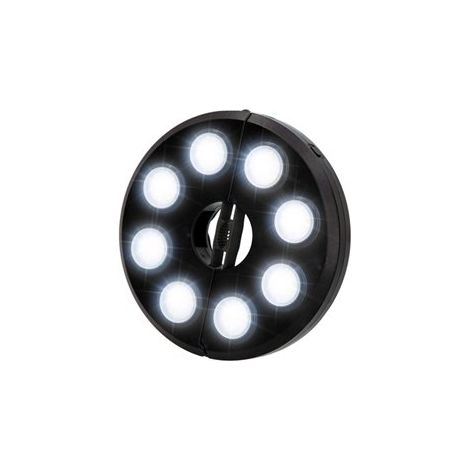 Aktive LED-Lampe schwarz für Sonnenschirm außen 200 Lumen (1/3)