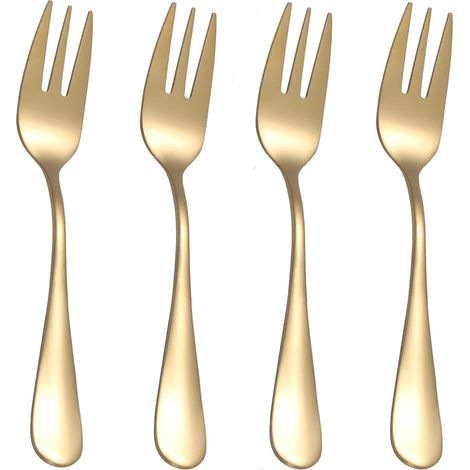 (Or) Fourchettes à fruits, fourchettes à dessert, placards et gâteaux délicats (1/5)