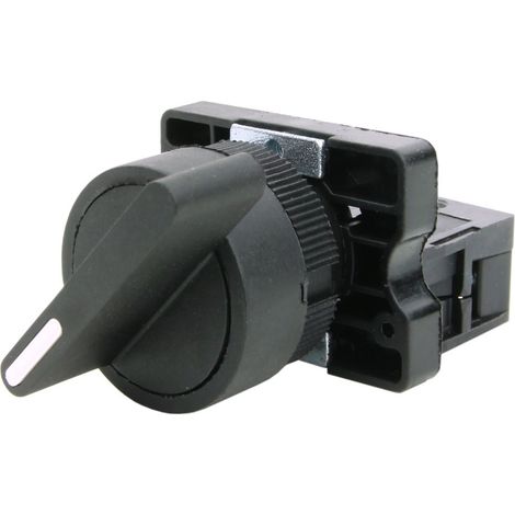Commutateur rotatif, 2 positions, 0-1, stable, 22 mm (1/3)