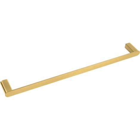 BALNEO - barre porte-serviettes en acier inox doré - porte-serviettes 60 cm QARX inoxydable - barre de salle de bain (1/3)