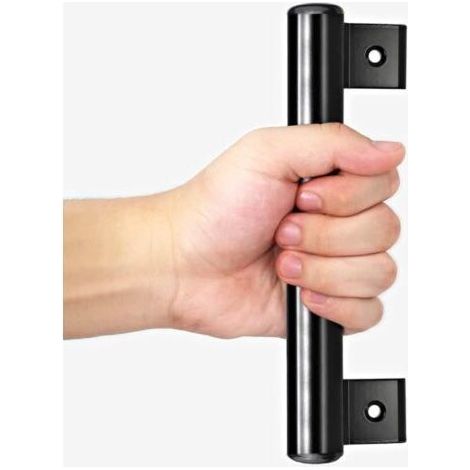 Meilleure poignée noire en aluminium avec pieds, poignée de porte coulissante en alliage d'aluminium (1/5)