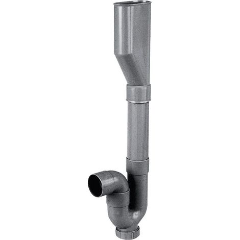 Siphon machine à laver Compact avec entonnoir sortie horizontale - PLASTIB (1/2)