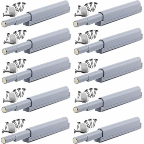 Serrure magnétique invisible pour porte tactile, appuyez pour ouvrir la serrure magnétique (10 pièces) (1/5)