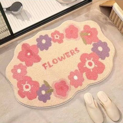 Tapis de salle de bain, antidérapant, décoration de salle de bain - 40 x 60 cm flooring Outdoor Carpet Inlet decor, Home Decor (1/4)