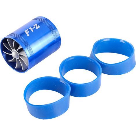 Universel 64mm Ventilateur de ble turbine Turbonator d'Admission d'Air de Voiture Supercharger Gas Fuel Saver Turbo Fan(Bleu) (1/4)