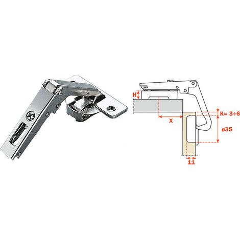 CERNIERA PER MOBILI ANGOLARI 'C2AY' art. C2AYA99 10 PZ