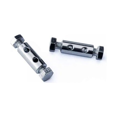 Morsetto serracavi Ø 3 mm in ferro zincato 2 viti in testa 4 pz.