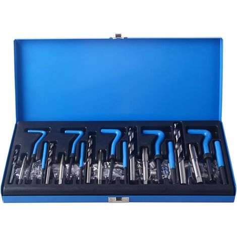 Kit de réparation de Filetage 151 pièces avec Manchons hélicoïdaux métriques M5 M6 M8 M10 M12 en Acier Inoxydable (1/4)