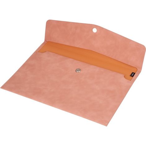 A4-Ordner, 505er Umschlag mit Druckknöpfen, pastellrosa (1/3)